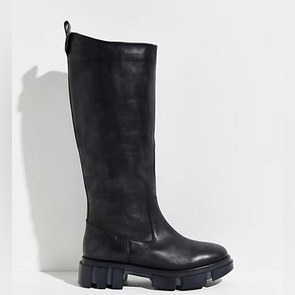 NEW Free People Brooks Tall Boot in Black - Picture 3 of 5